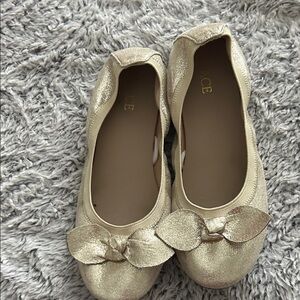 The Children's Place Gold Bow Kids Shoes